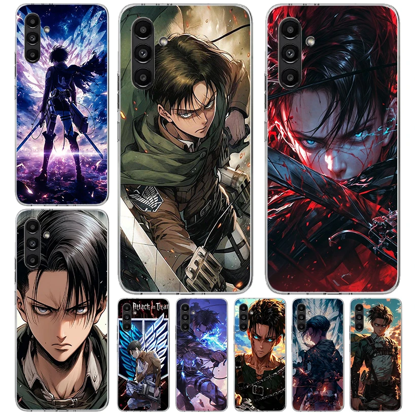 A-Attack on T-Titan Levi Phone Case For Samsung Galaxy A13 A14 A15 A16 A17 A53 A54 A55 A56 A57 A33 A34 A35 A36 A37 A23 A24 A25 A
