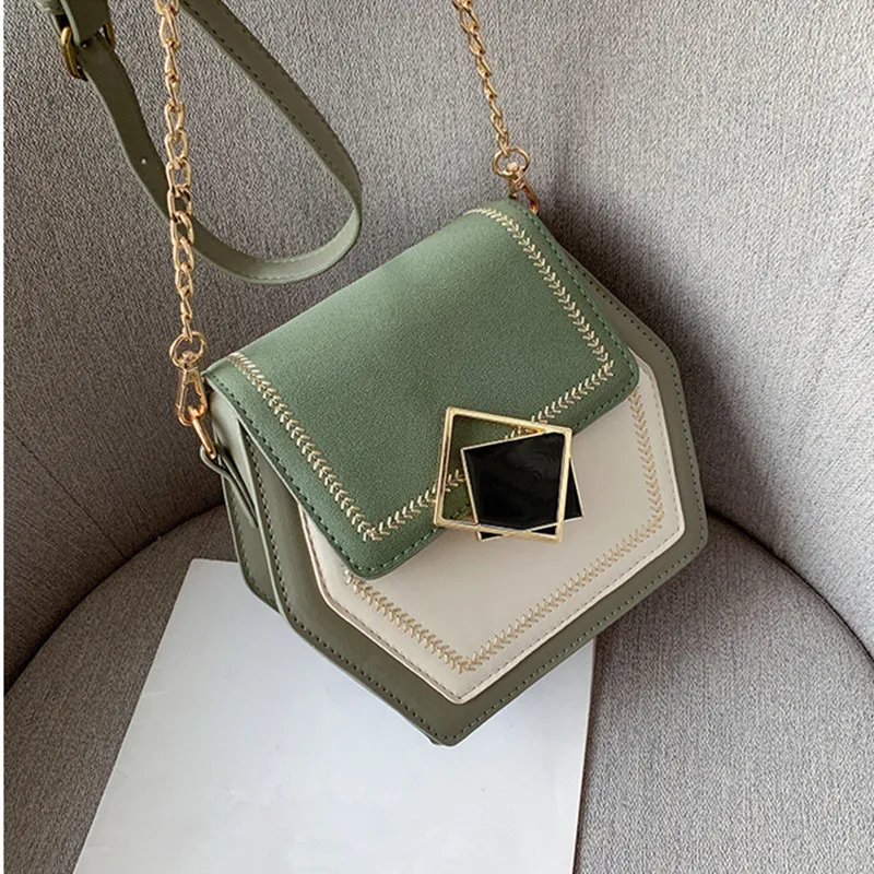 

2025 Famous Designer Brand Women Single Shoulder Chain Bag Trendy Evening Bag Luxury Vintage Casual Hexagon Underarm Bag Handbag