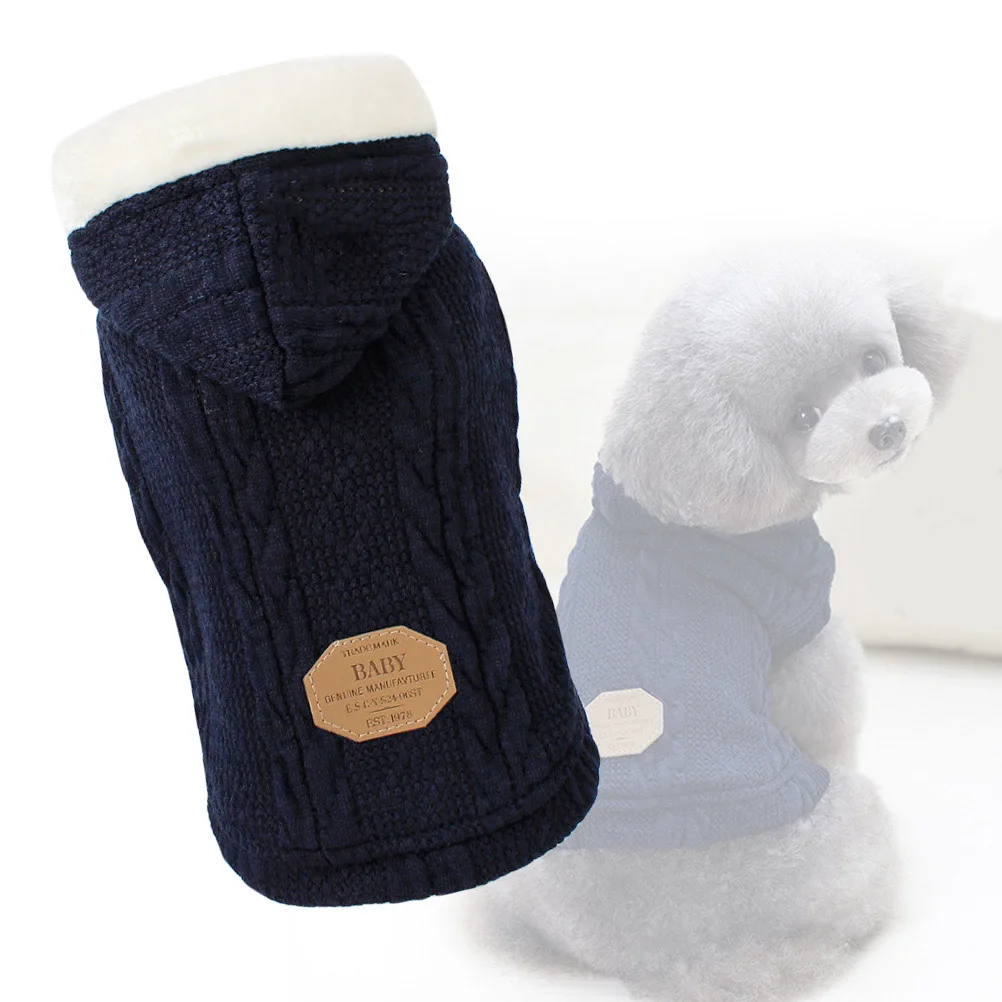 

Pet Double Layer Sweater Winter Dog Costume for Small Large Dogs Puppy Clothing Pet Sweaters Dog Clothes Pullover Warm Party