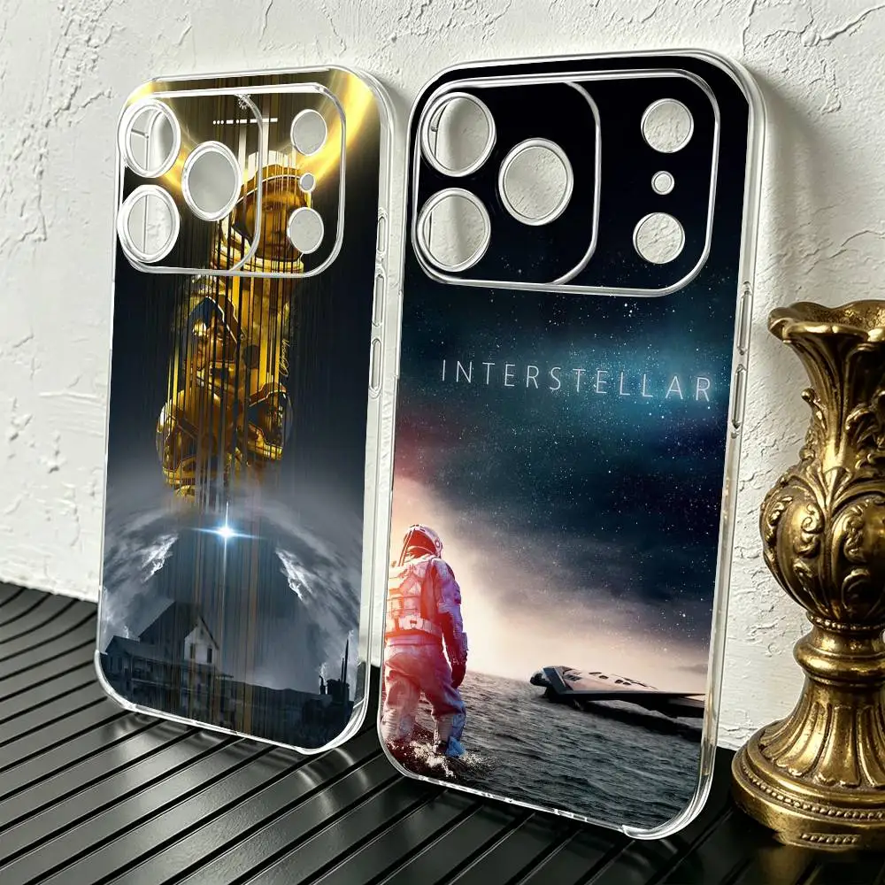 

F-Film I-Interstellar movieS Phone Case Transparent Silicone Soft For iPhone 17 16 15 14 13 12 11 Mini Pro Max Plus