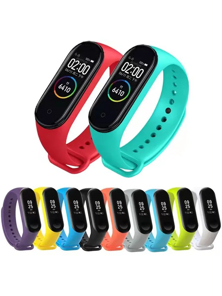 Bracelet for Xiaomi Mi Band 5 6 4 3 Strap watch Soft Silicone wrist strap For xiaomi mi band 5 bracelet Miband 5 Wrist Strap