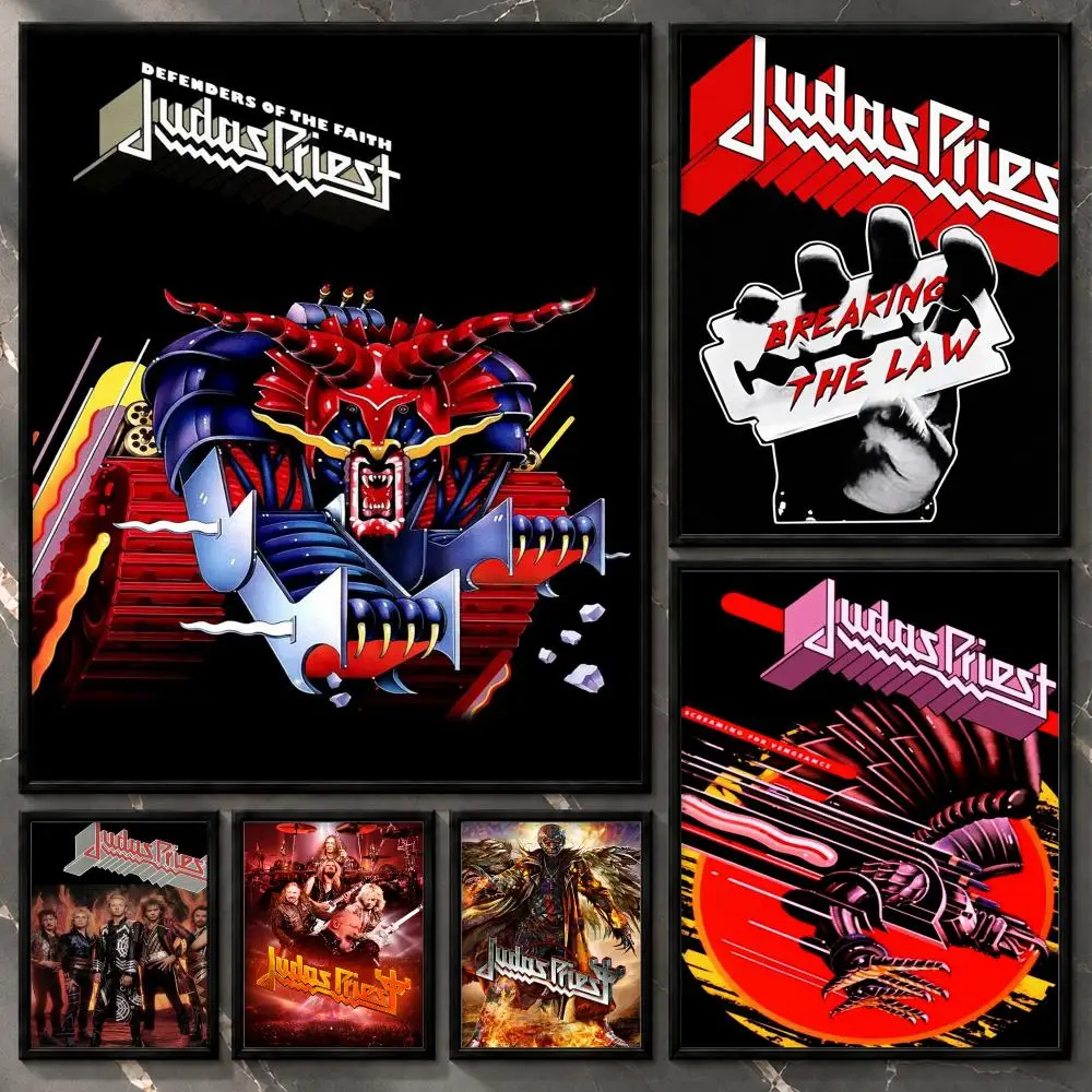 Group-Collectible-Legendary-Performance-Alternative Judas Priest Poster Aesthetic Unframed Wall Prints for Bedroom & Living Room