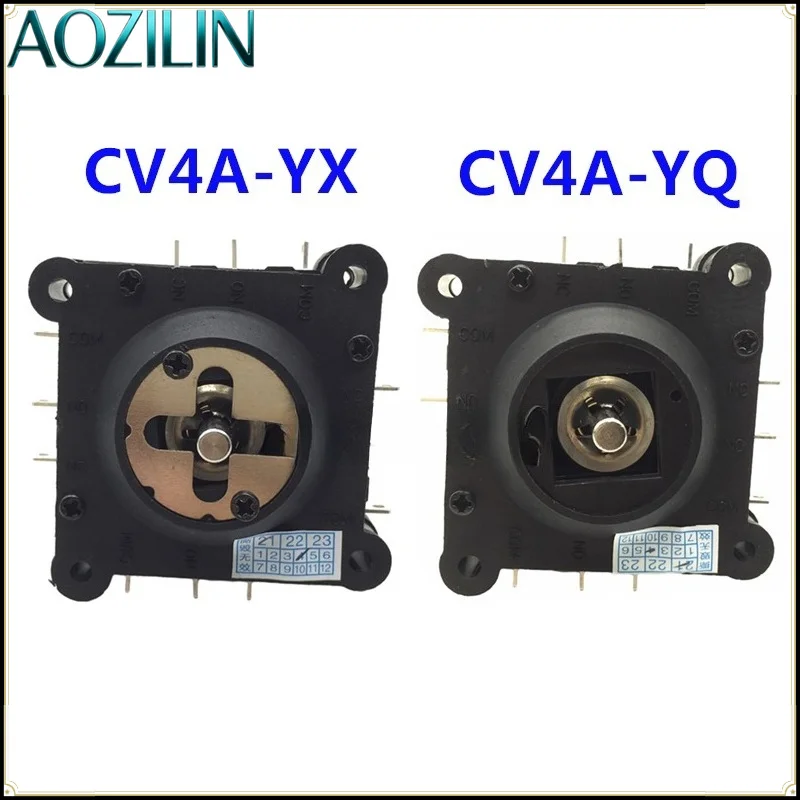 AOZILIN CV4A‑YX YQ Self‑Reset Joystick Switch,360° Cross Rocker Lever for Game Console Industrial Panel Repair Replacement