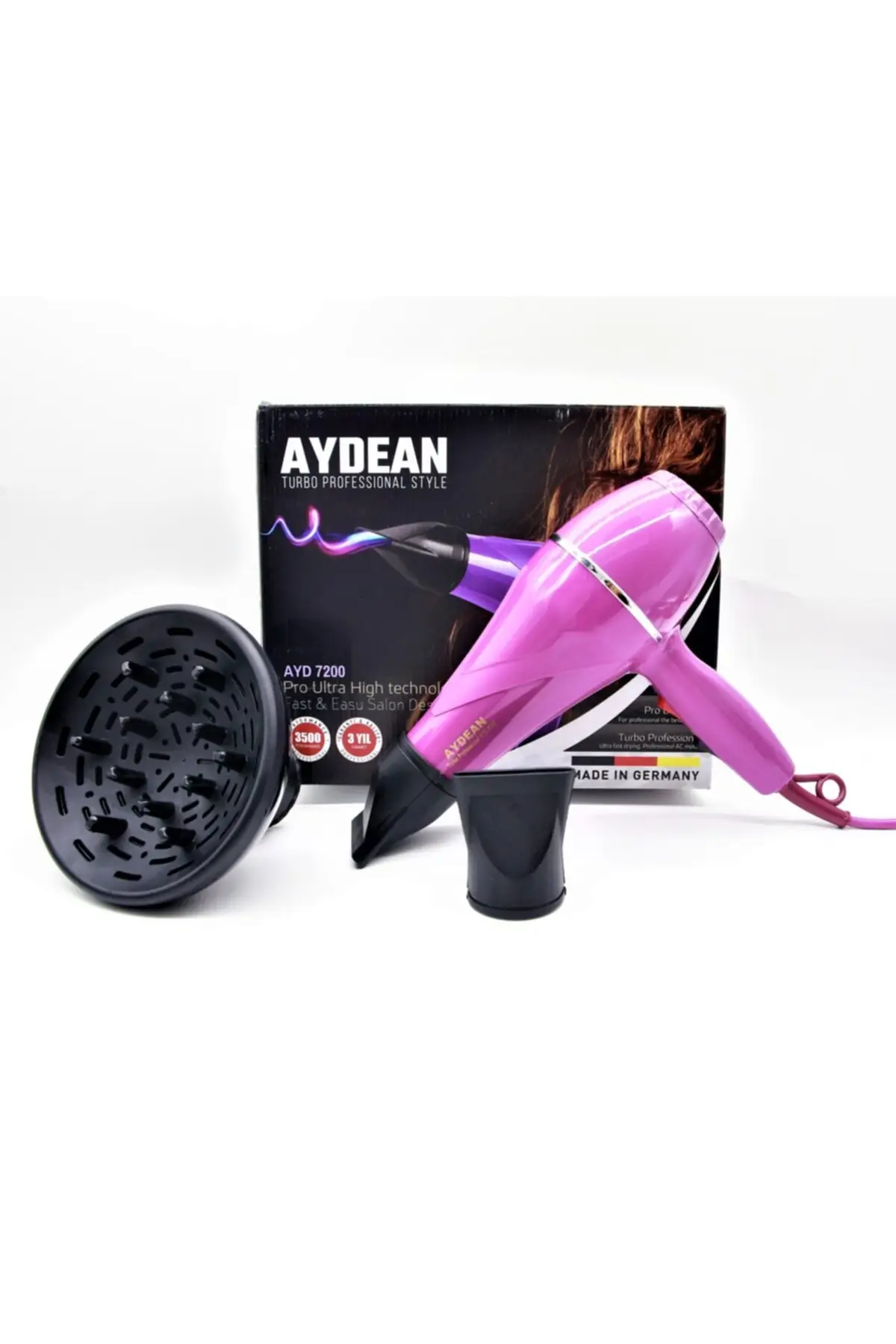 Full Professional Purple Blow Dryer 3500w Made In Germany