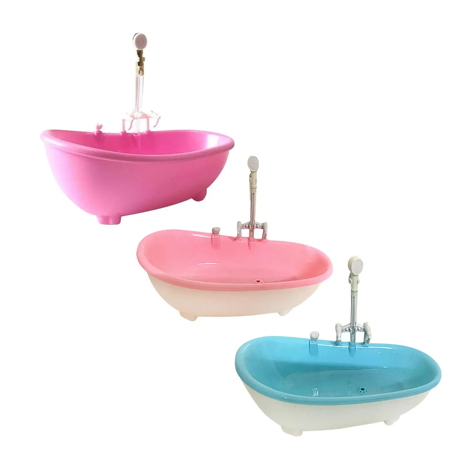 Miniature Dollhouse Bathtub Dollhouse Decoration 1/6 for 12inch Doll Gifts