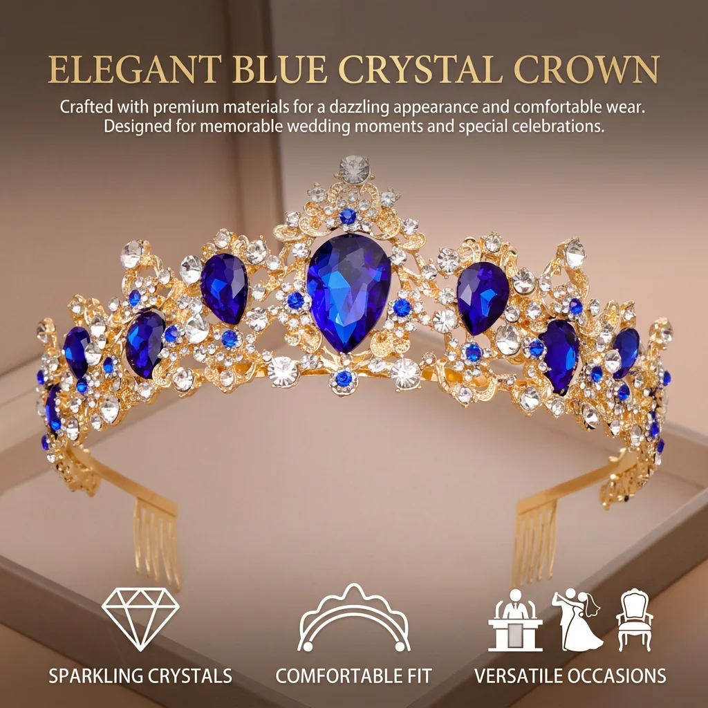 Kroon Kristal Strass Tiara Hoo - Women Accessories Jewelry recensie en prijs