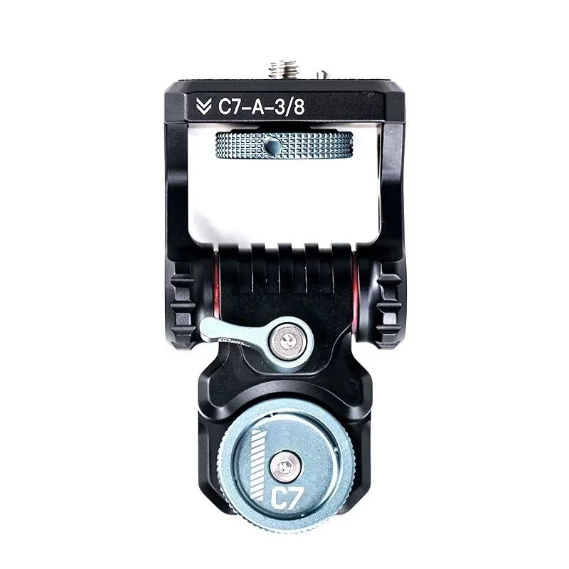 C7 Pitch Axis V Adjustable Head 1/43/8 Chute Rabbit Cage Monitor Holder