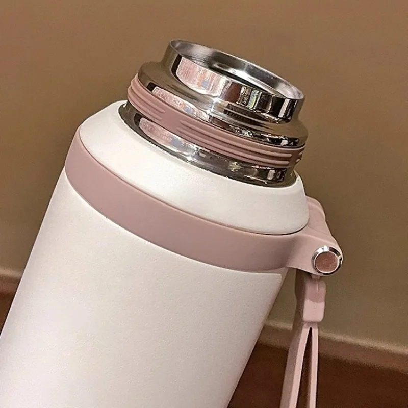 저스틴라우 600/800ML 보온병 주방 진공 플라스크 차 여과기 포함 스테인리스 휴대용 여행용 보온 물병 썸네일 4