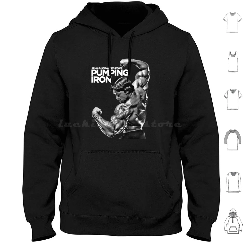 Arnold Schwarzenegger Classic Pumping Iron Essential T-Shirt.png Hoodies Manga Longa Arnold Schwarzenegger Clássico