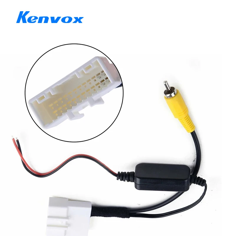 Adaptador de enchufe de Cable de vídeo para cámara de marcha atrás, compatible con Toyota Kluger RAV4, enchufe de 24 pines, arnés Original, accesorios de cámara de marcha atrás