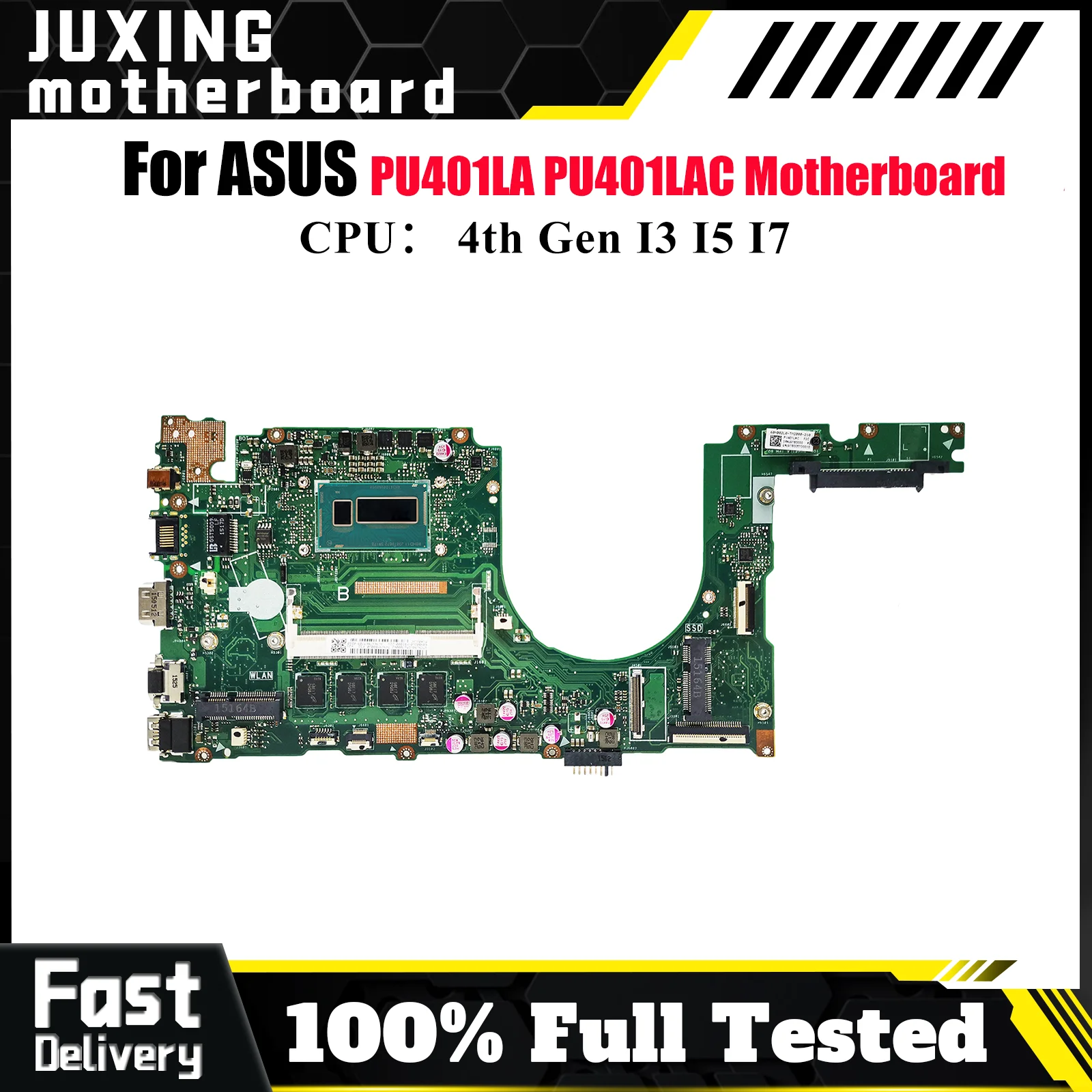 

PU401LA Материнская плата для ноутбука ASUS VivoBook PU401L PU401LAC PU401LA Материнская плата для ноутбука с процессором I3 I5 I7 тест ОК быстрая доставка