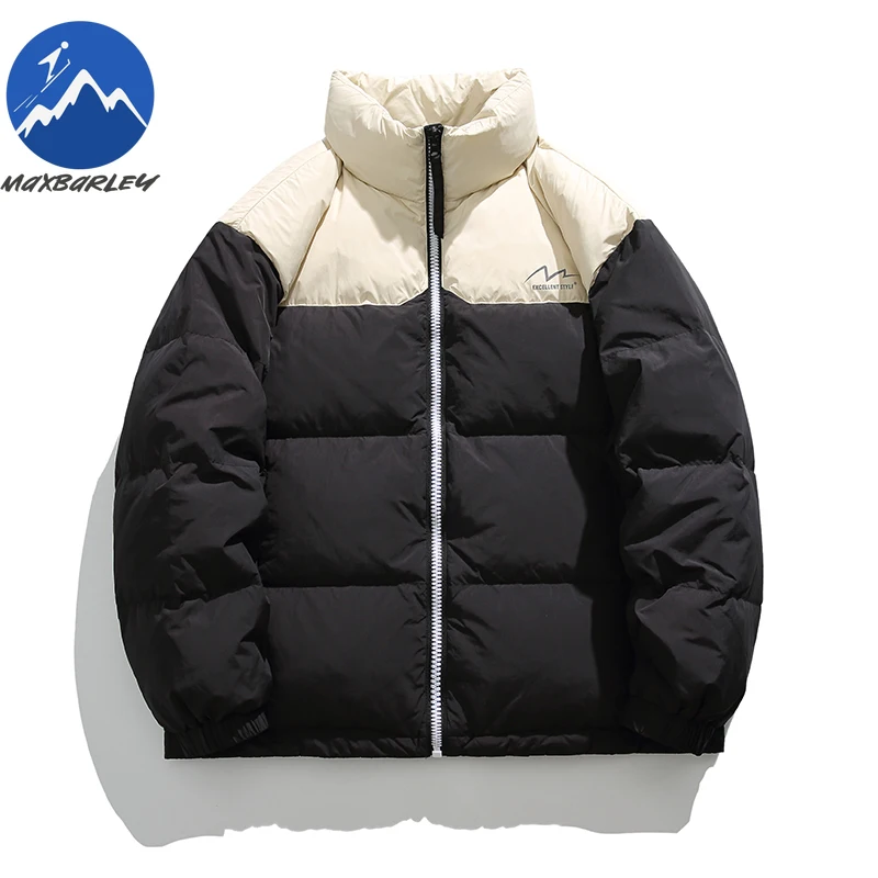 Maxbarley Down Jacket Leisure High Street Windproof Stain Resistant Filler Down Bead Craft New Standard Insulated Winter Coat