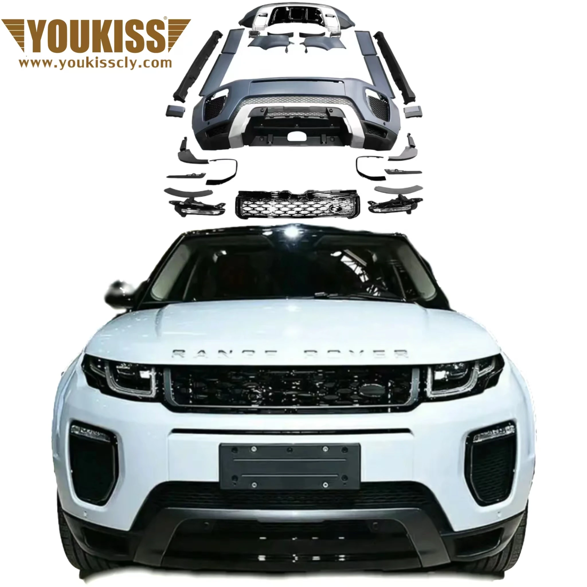 

Hot Selling High Quality car accessories For land rover evoque Standard change to luxury body kit bumper parts