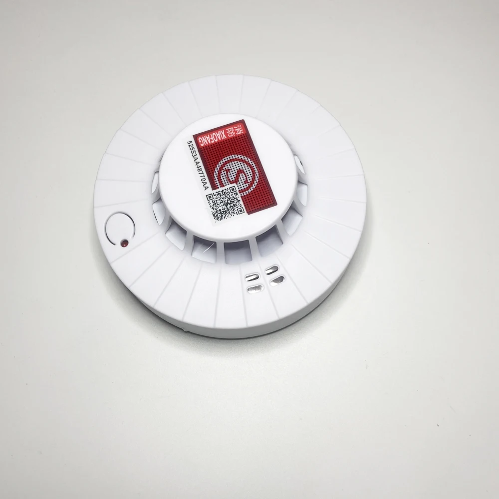 1 pces sensibilidade forte sem fio detector de fumaça rf 433mhz para o teto do sensor de alarme de incêndio sistema de segurança em casa