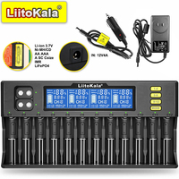 LiitoKala Lii-S12 S8 S6 AA AAA 16340 14500 18650 26650 21700 32700 Li-ion LiFePO4 Ni-MH/CD Battery smart charger