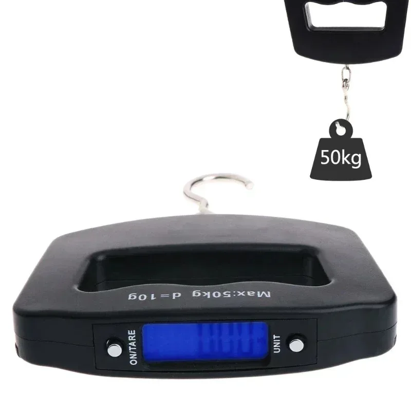 50kg Portable Handheld Luggage Scale - 10g Precision Electronic Hanging Scale for Travel Fishing Delivery