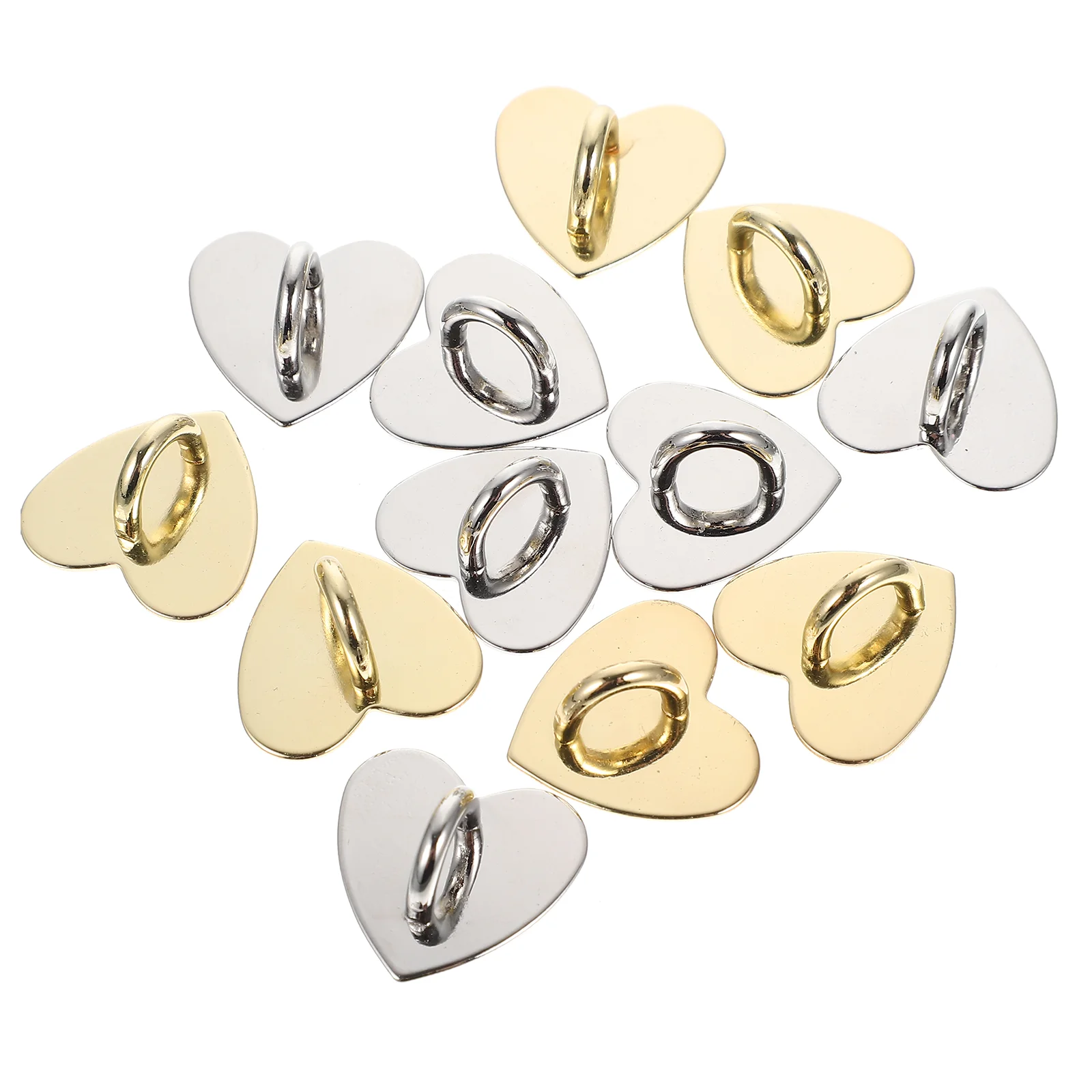 12 Pcs Mobile Phone Case Hook Accessories DIY Buckle Patches Decoration Tools Alloy Metal Ornament