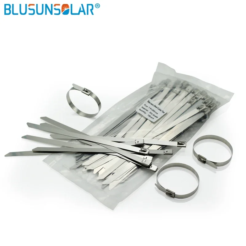 1000 Pcs /Lot  High Quality 7.9 X 300MM  (Thickness:2.5mm )  Stainless Steel Zip Cable Tie Lock Tie Wrap