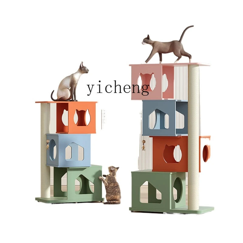 XL Cat Climbing Frame Multi-Channel Tianzhu Scratch Board Integrated Large Luxury Cat Climber