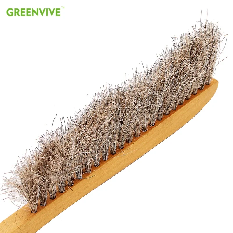 Beekeeping Brushes Wooden Bee Sweep Brush 3 Rows Horsetail Hair Bee Brushes Honey Brush Beekeeper Brush Beekeeping Equipment