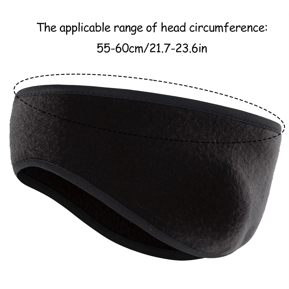 1PC Ear Protection Hairband Winter Fleece Forehead Protection Belt Sports Running And Cycling Warm And Cold-proof Head Cover