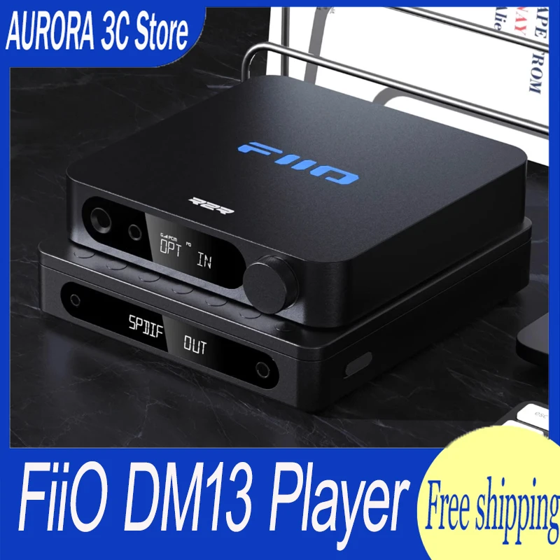 FiiO DM13 Multifunctional Portable Stereo CD Player with Long-Lasting Battery, Supports USB Ripping, Optical/coaxial/3.5mm/4.4mm