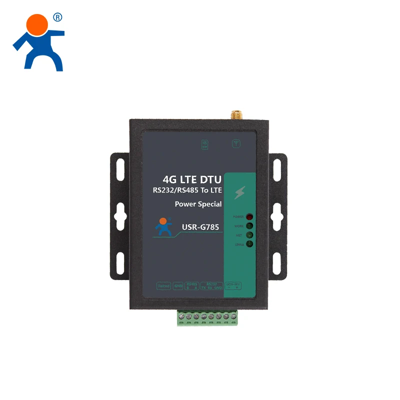 G785-E Modem industriale da seriale a 2G/3G/4G LTE, porta seriale RS232/RS485 e rete wireless.