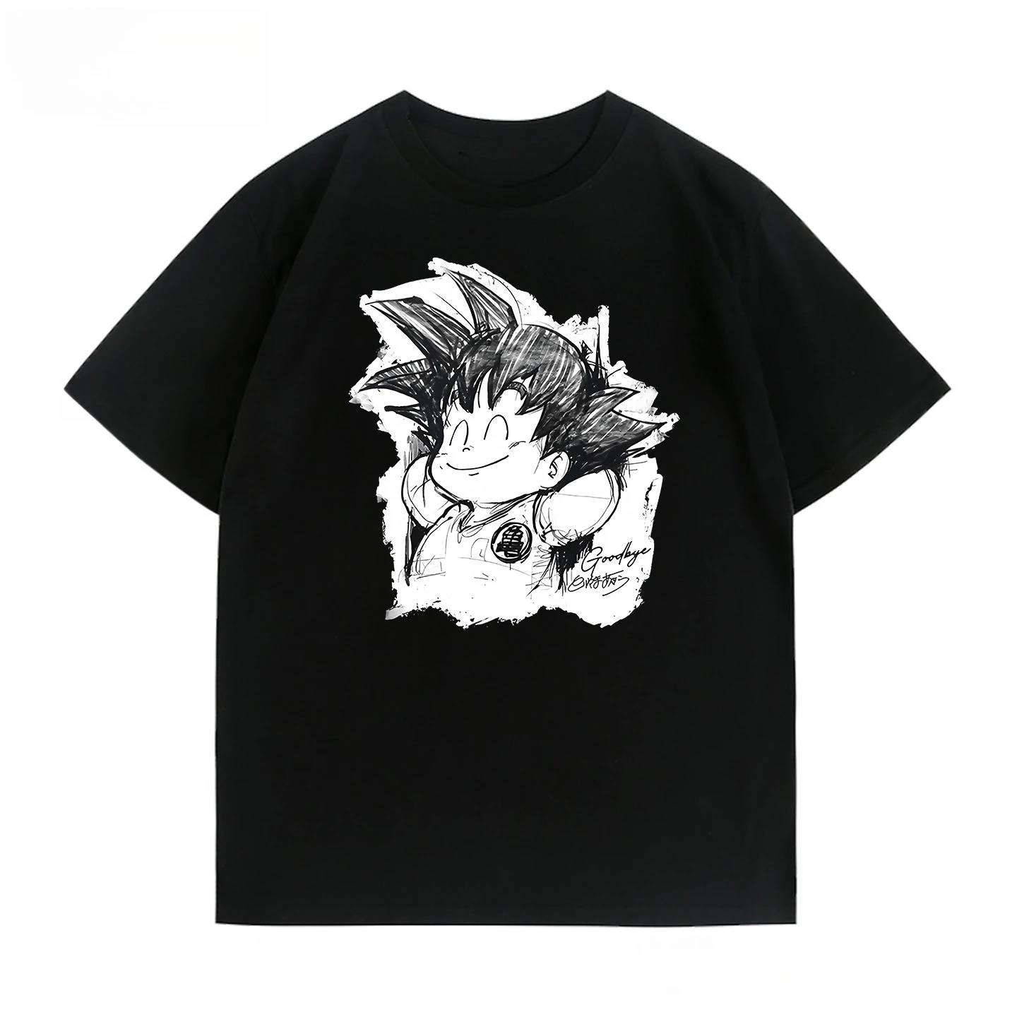 

Dragon Ball Animation Derivatives Goku Printed Short Sleeve T-shirt Men's and Women's Fashion Loose Cotton Casual Top Clothing
