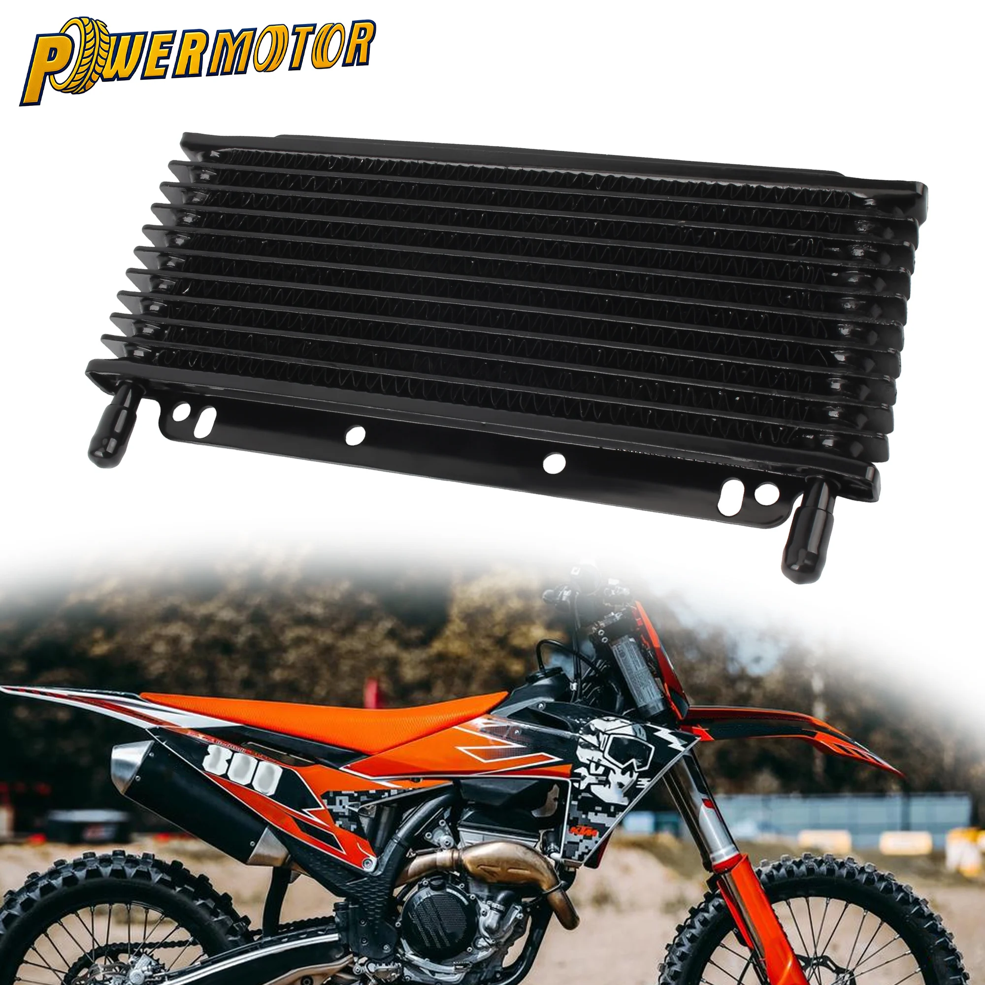 

Motorcycle Oil Cooler Automatic Transmission Cooling System Accessories For Dirt Bike ATV 50cc to 250cc Engine Oil Radiator