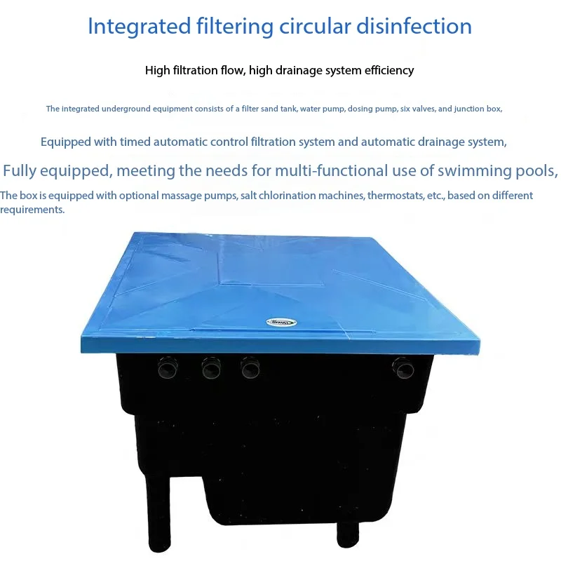 Swimming Pool Integrated Filter Buried Machine Fiberglass Sand Tank Pool Water Pump Water Treatment Disinfection Cleaning