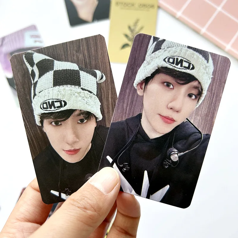 7Pcs/Set KPOP Birthday Photocards BAEK HYUN Card Double-Sided Selfie Postcard LOMO Cards Fans Collection Gifts