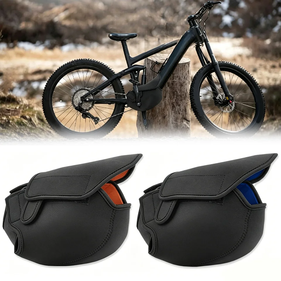 E-Bike Motor Cover Easy Installation Windproof Storage Protection Electric Bike Motor Dustproof Cover for Transportation Storage image 1