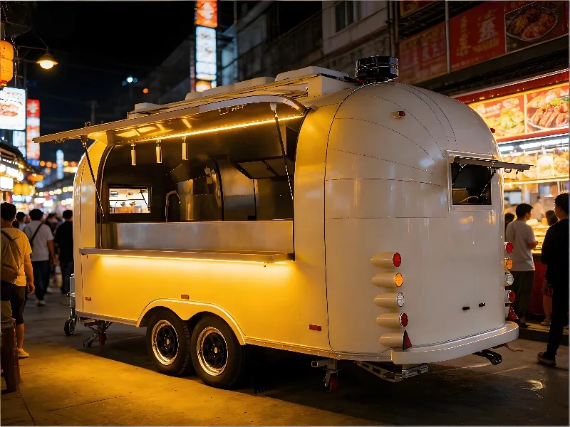 Food Trailer Refurbishment Service With Custom Cabinet Building And Equipment Upgrade For Older Mobile Units