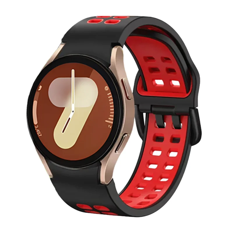 Siliconen Band Voor Samsung Galaxy Horloge 7/6/5/4 40mm 44mm Sport Ademend Comfortabele Armband Voor Horloge 5 Pro 45mm 6/4 Classic