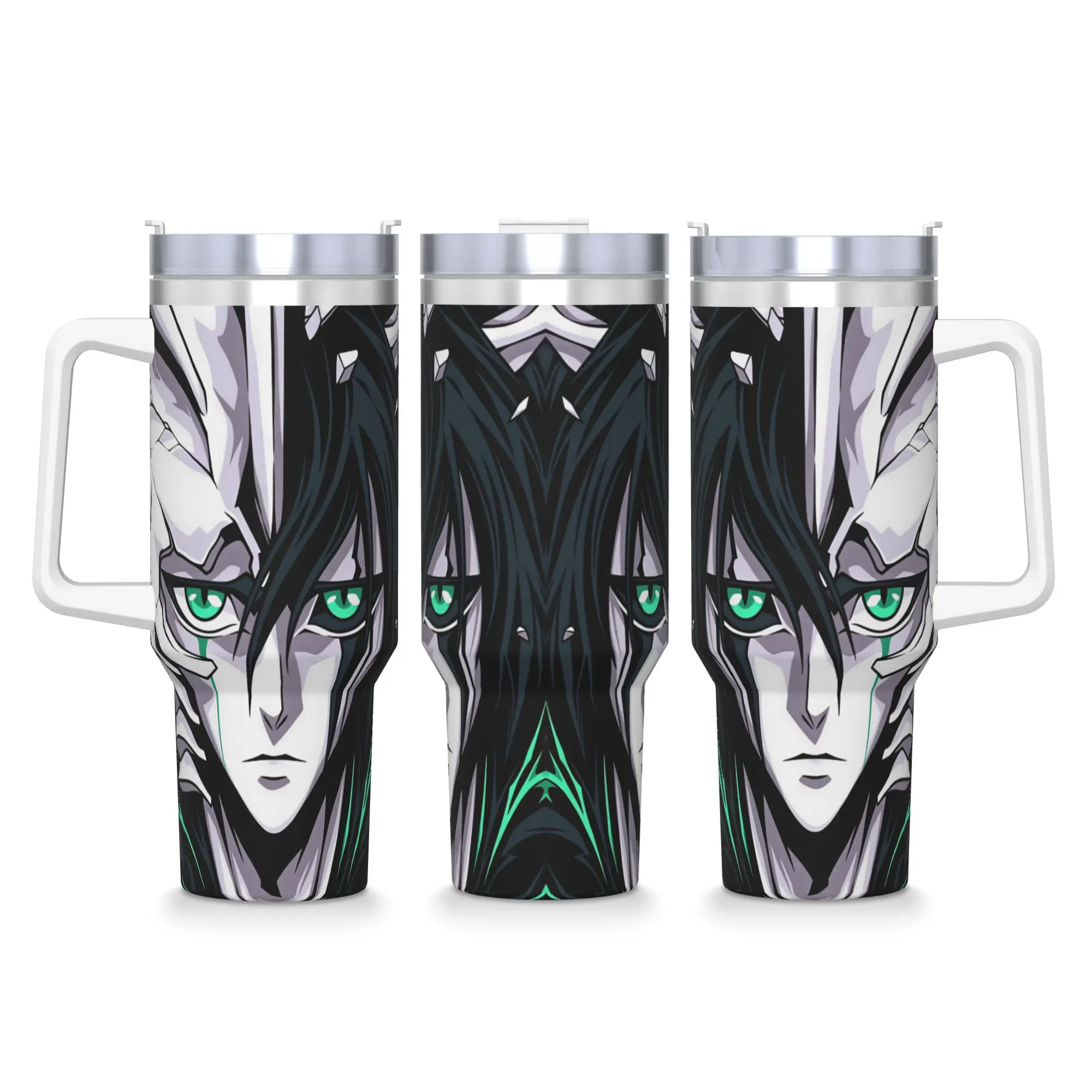 Bleach Kurosaki Ichigo Anime Stainless Steel Tumbler Travel Mugs Cup 40oz Thermal Mug Cold Milk Tea Water Bottle