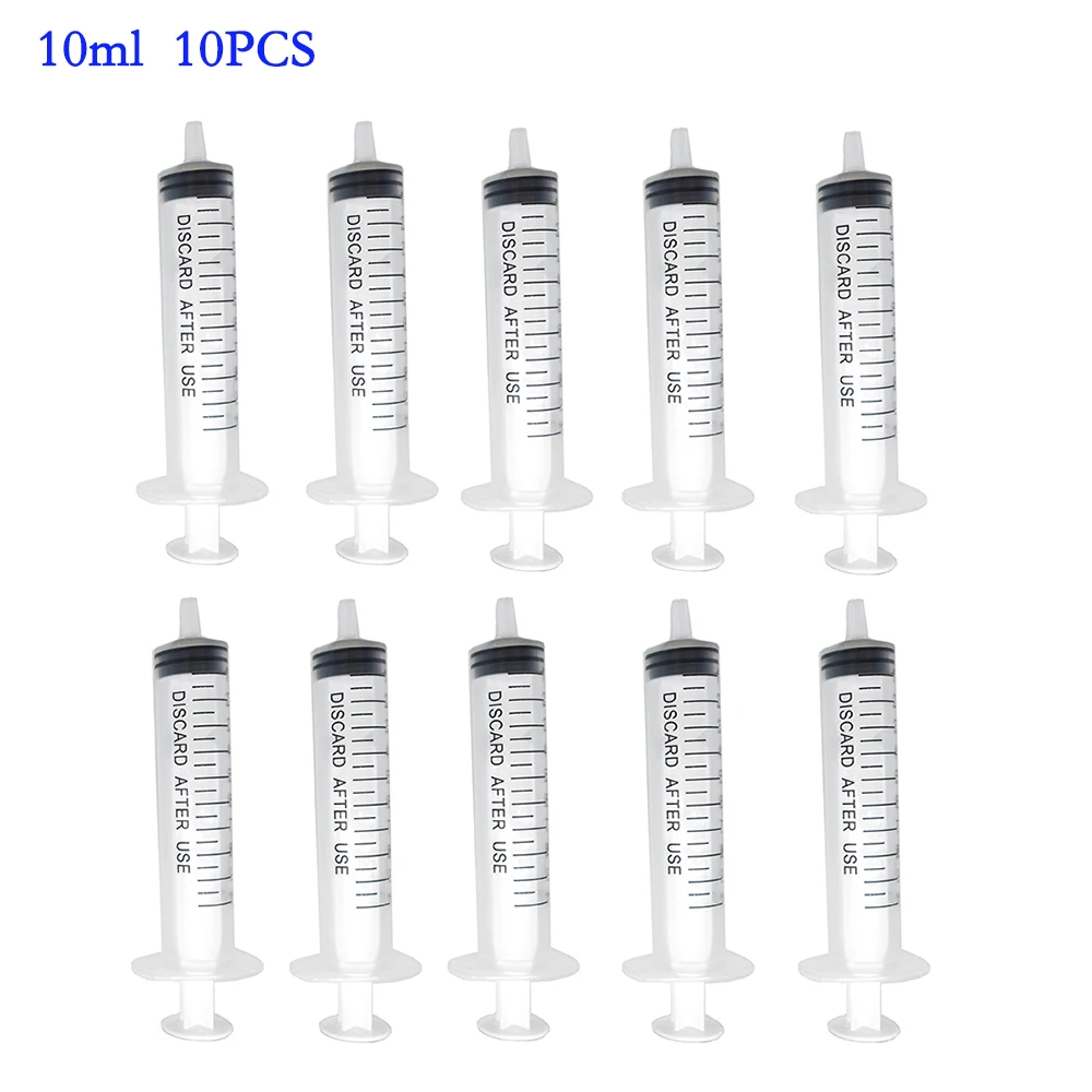 10-teiliges Kunststoff-Spritzen-Set 1ml-10ml Größen für Haustiere Katzen Hunde Fütterung Parfüm Tintenpatronen Hydroponik - Mehrzweck-Spritzen – Detail 13