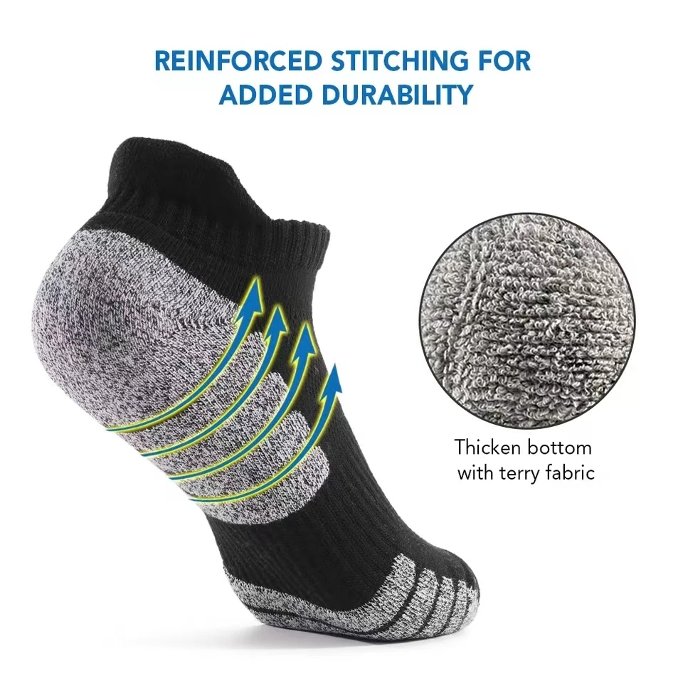 3/1Pairs Sport Ankle Socks Athletic Low-cut Sock Thick Knit Sock Outdoor Fitness Breathable Quick Dry Wear-resistant Warm Socks