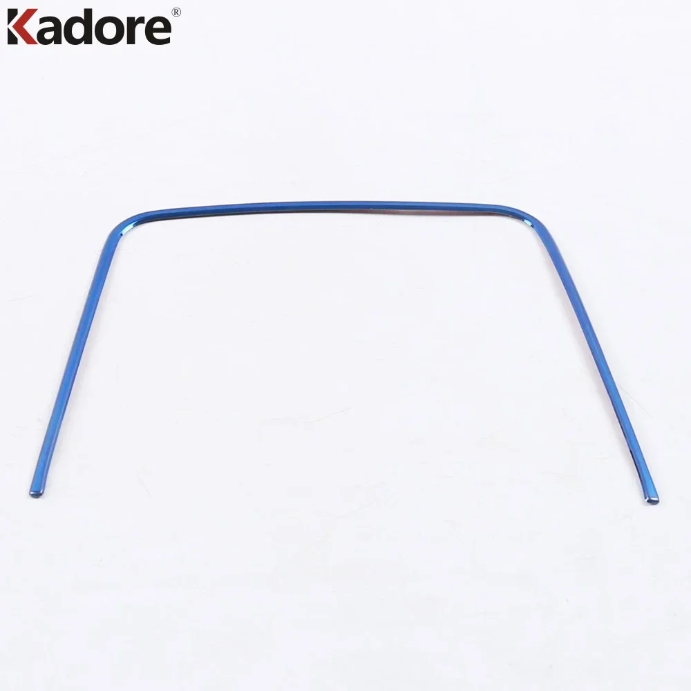 For Kia Rio 4 X-line 2018 2019 Stainless Steel Car Center Console Storage Box Frame Cover Trim Interior Mouldings Accessories