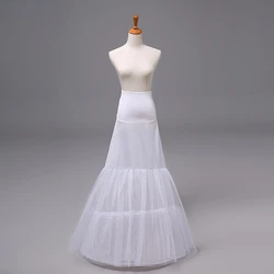 Jupon de sirène blanche pour robe de mariée, sous-jupe cerceau pour filles, crinoline, jupons pour robes pour femmes