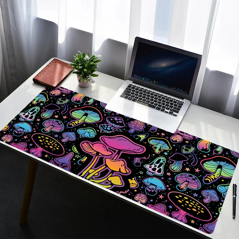 

Mouse Pad PC Accessories Mousepad Laptop Non Slip Extended Pad Rubber Keyboard Pad Desk Gaming Psychedelic Mushrooms Mouse Mat