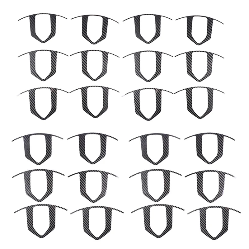 

For Ford Maverick 2022 2023 Accessories Car Wheel Hub Tire Rim Decoration Cover Trim Stickers - Soft Carbon Fiber