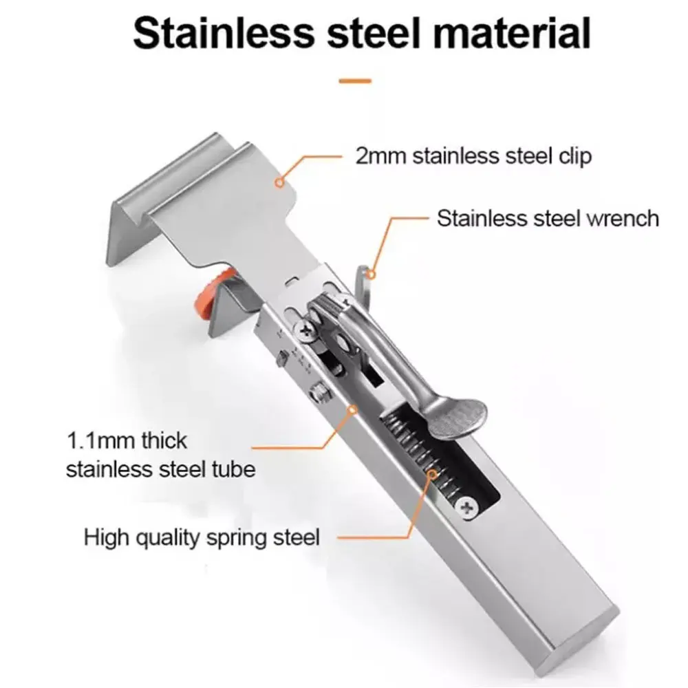 Imagem -03 - Woodworking Jig Cabinet Tool Home Furniture Acessórios Steel Drawer Grampos de Instalação Frontal Panel Clips Hand Tool