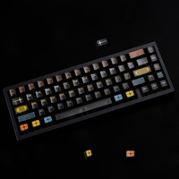 GMK Expo Five-sided foggy mechanical keyboard keycaps 122 key Black Cherry Profile adaptation wooting, etc.