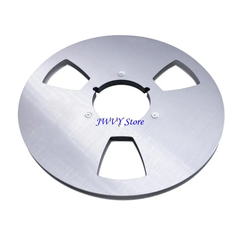 573a Metal Takeup Reel Opening Machine Parts 3 Hole 1/4 10 inch lege voor om een ​​tape -recorder te ringen