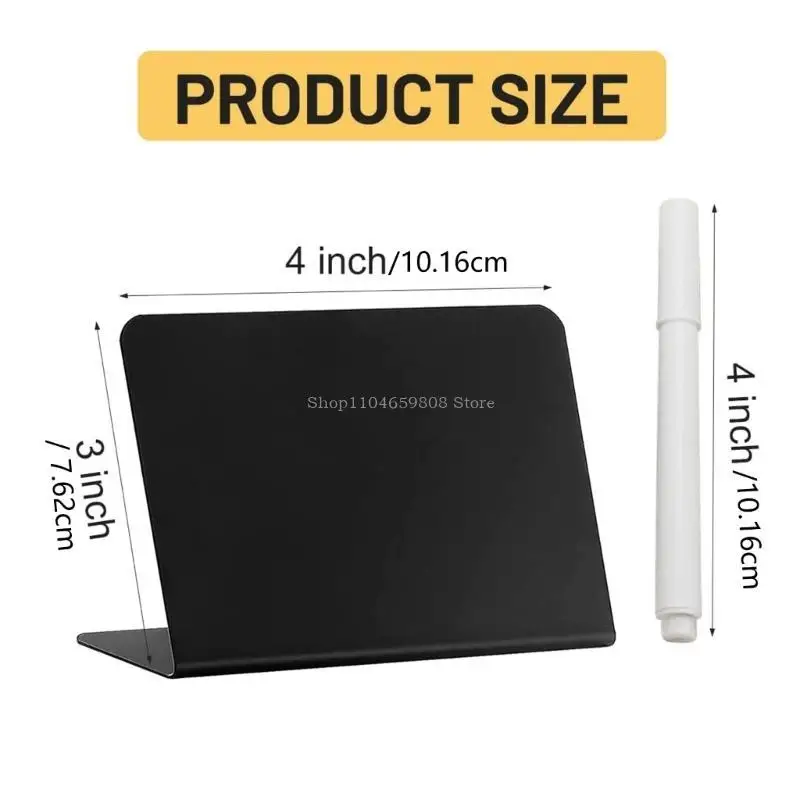 10/20 Pcs Small Chalkboard Signs with Pen Erasable Blackboards Memos Board Message Board Signs for Celebration