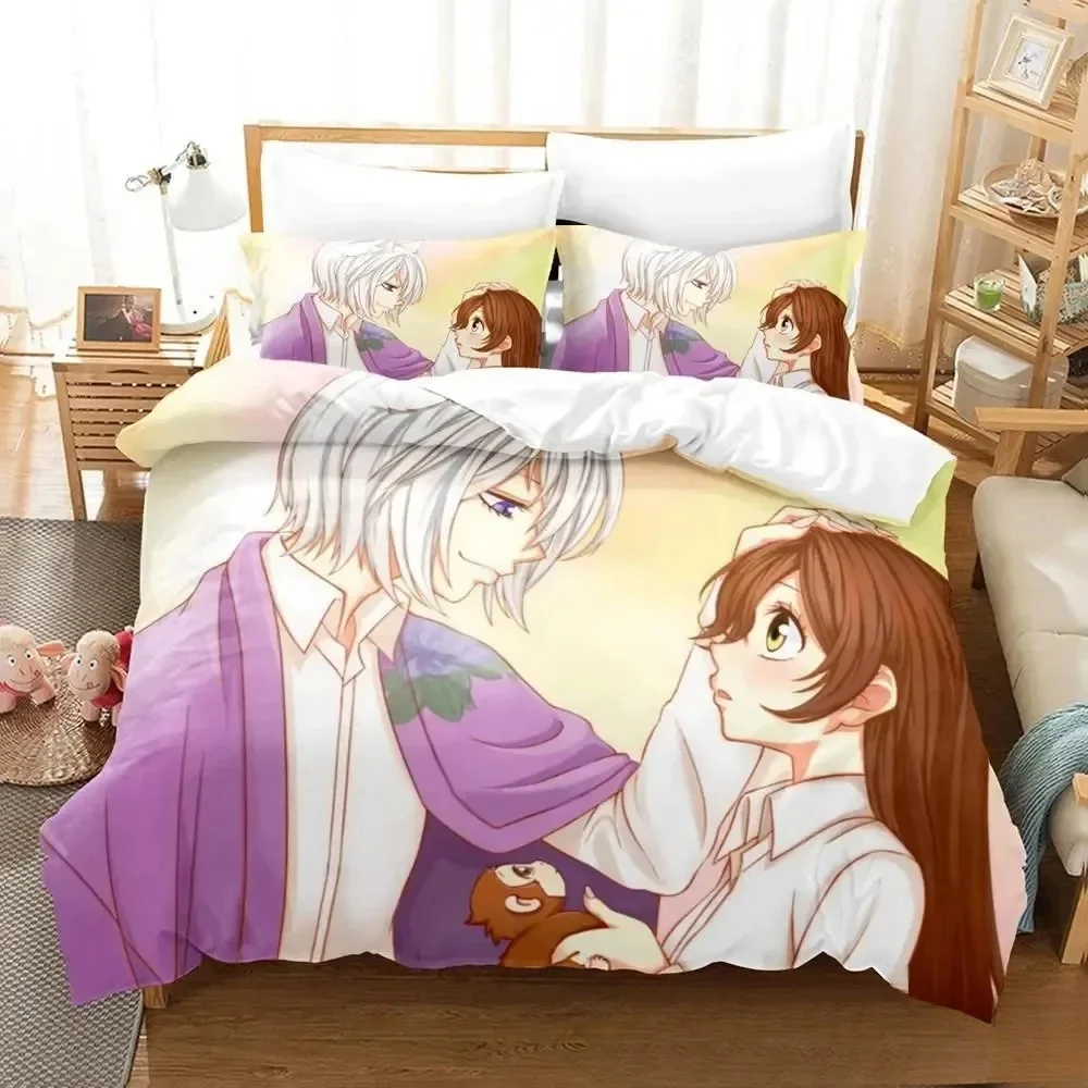 Fashion 3D Printing Anime Kamisama Kiss Tomoe Bedding Set Boys Girls Twin Queen King Size Duvet Cover Pillowcase Bed Boys Adult 4