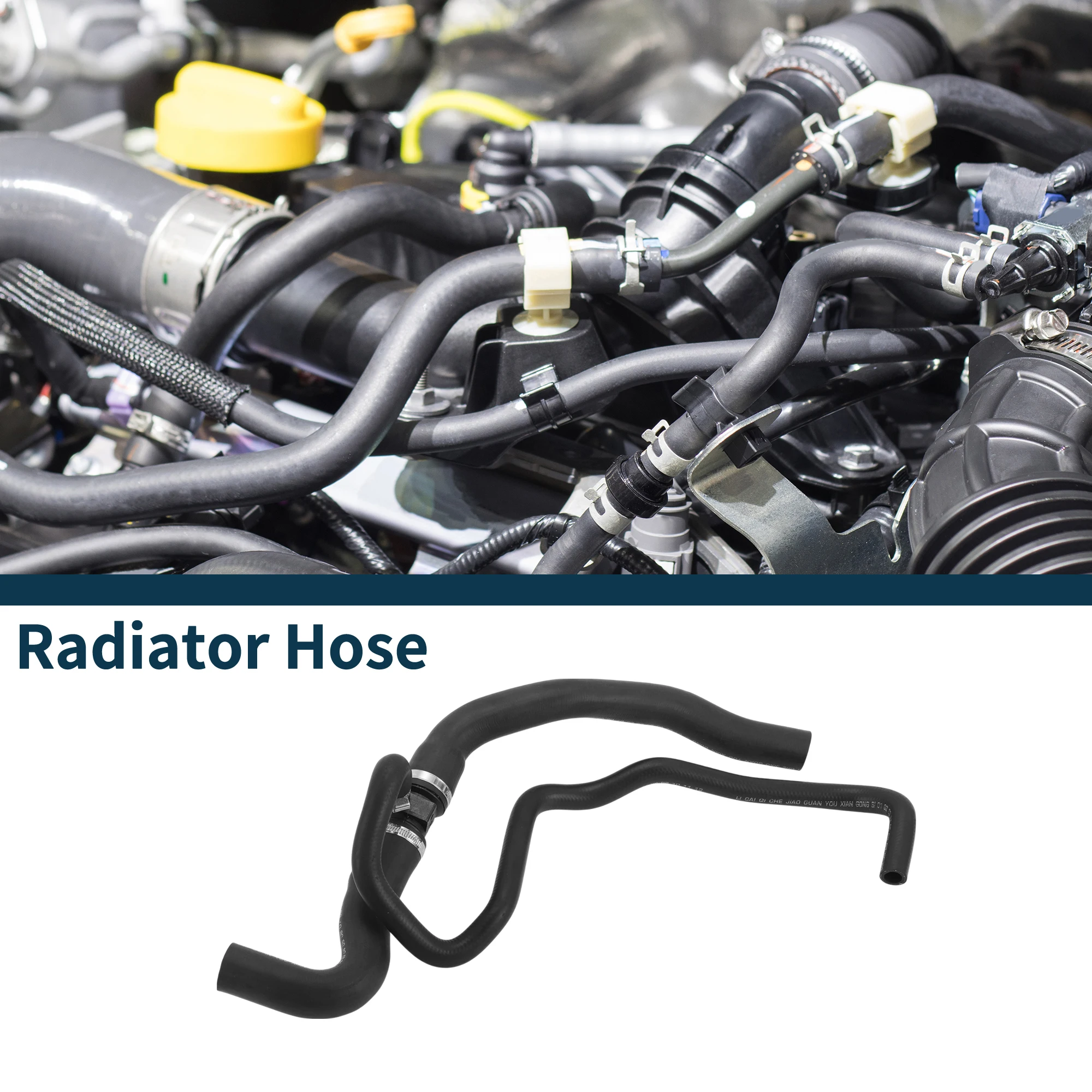 

UXCELL Radiator Hose Heater Hose Radiator Outlet Hose Pipe for Peugeot 307 04-07 No.1351KR Rubber Coolant Pipe Black 1 Pc