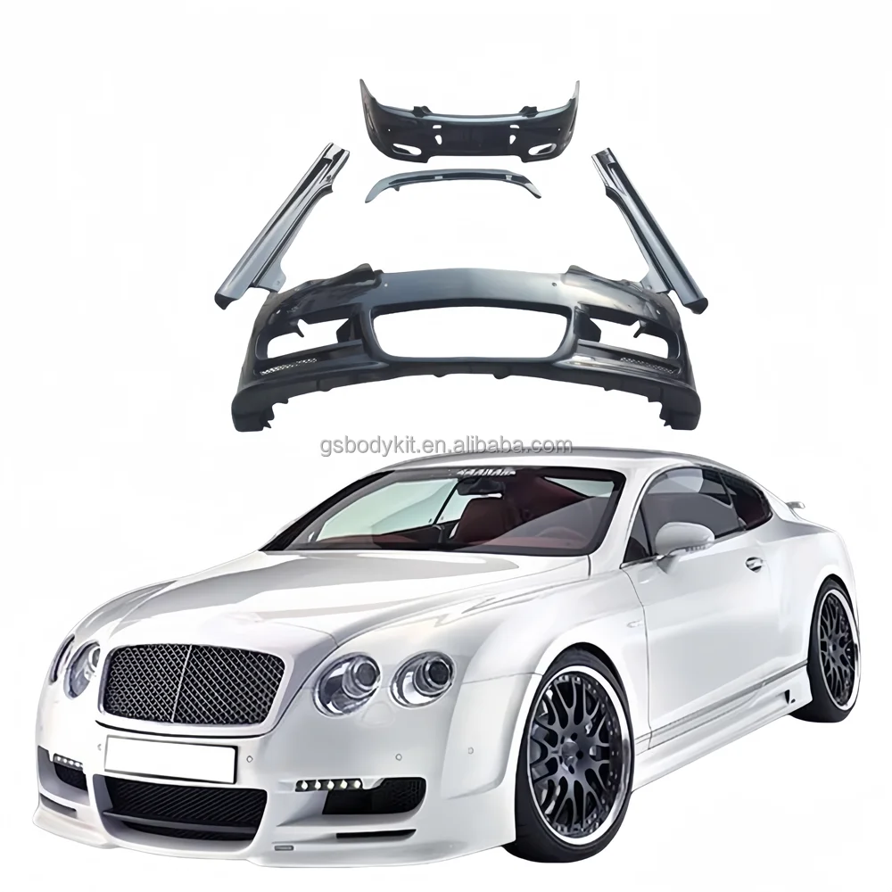 

2005-2012 for Flying Spur Upgrade Body Kit HAM Style Front Bumper Side Skirts Rear Bumper Spoiler Wing-New Condition