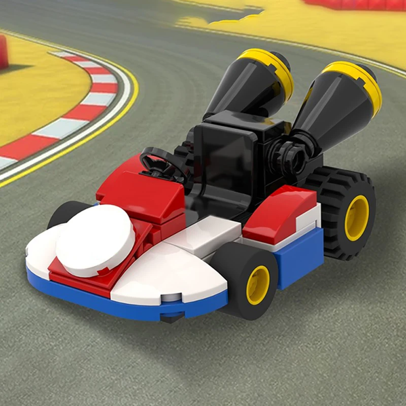 Popular Anime Model MOC Building Bricks Compact And Rounded Kart Modular Technology Children Holiday Gifts Assemble Toys Suit