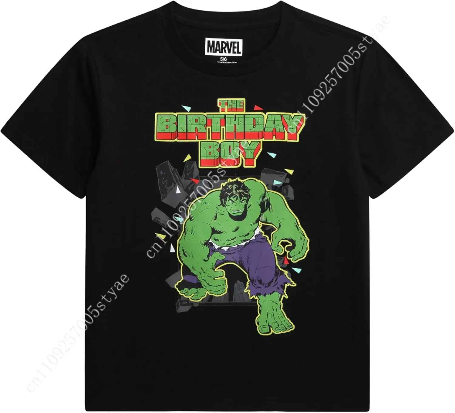 

Marvel Birthday Boy Shirt - Spiderman Spidey and Friends Hulk Short Sleeve Graphic Tees Boys Birthday Shirt Cosplay